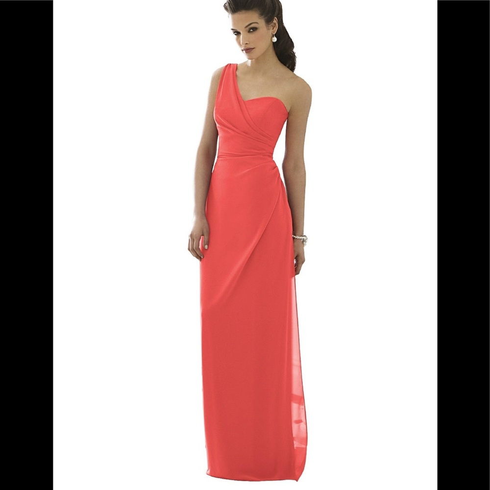 Coral prom dress